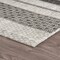 Homeroots 8 x 10 ft. Gray Stripe Indoor & Outdoor Area Rug 396232 - alternate 4